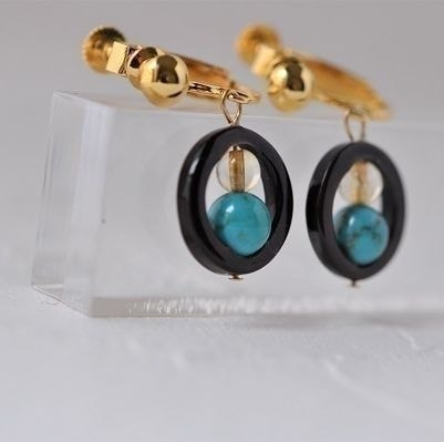 べっ甲、ベッ甲イソガイ、鼈甲、亀戸、浅草、アクセサリー、トルコ石、assort、turquoise、イヤリング、ピアス、